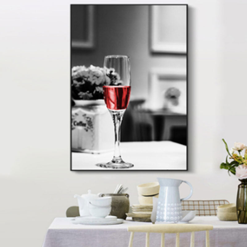 Red Modernist Canvas Art Luxury Wine and Glass Paintings for Restaurant, Multiple Size Options Red Design 3 Clearhalo 'Art Gallery' 'Canvas Art' 'Contemporary Art Gallery' 'Modern' Arts' 1656506