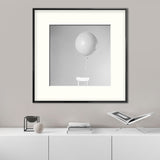 Modern Balloon Square Canvas Print Grey for Parlor Wall Art Decor, Multiple Size Options Clearhalo 'Art Gallery' 'Canvas Art' 'Contemporary Art Gallery' 'Modern' Arts' 1656743