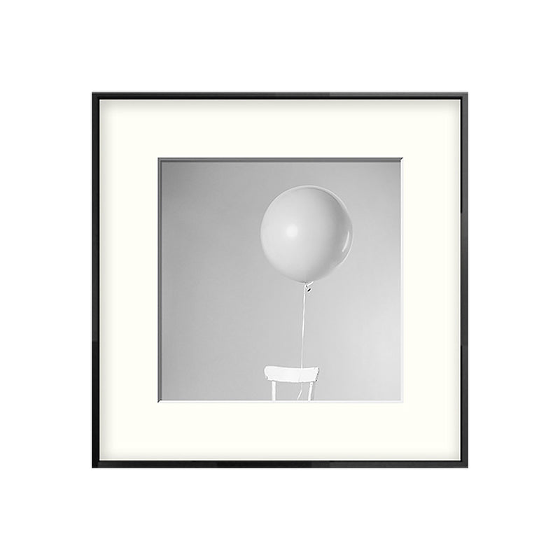 Modern Balloon Square Canvas Print Grey for Parlor Wall Art Decor, Multiple Size Options Clearhalo 'Art Gallery' 'Canvas Art' 'Contemporary Art Gallery' 'Modern' Arts' 1656744