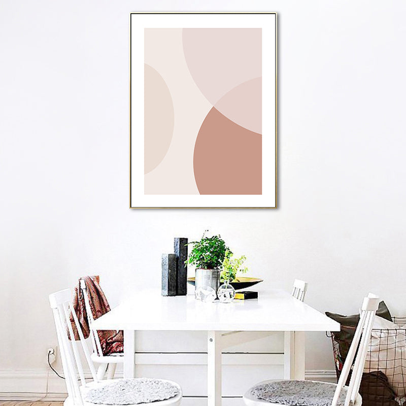 Illustration Geometric Wall Art Decor Scandinavian Textured Canvas Print for Living Room Clearhalo 'Arts' 'Canvas Art' 1656764