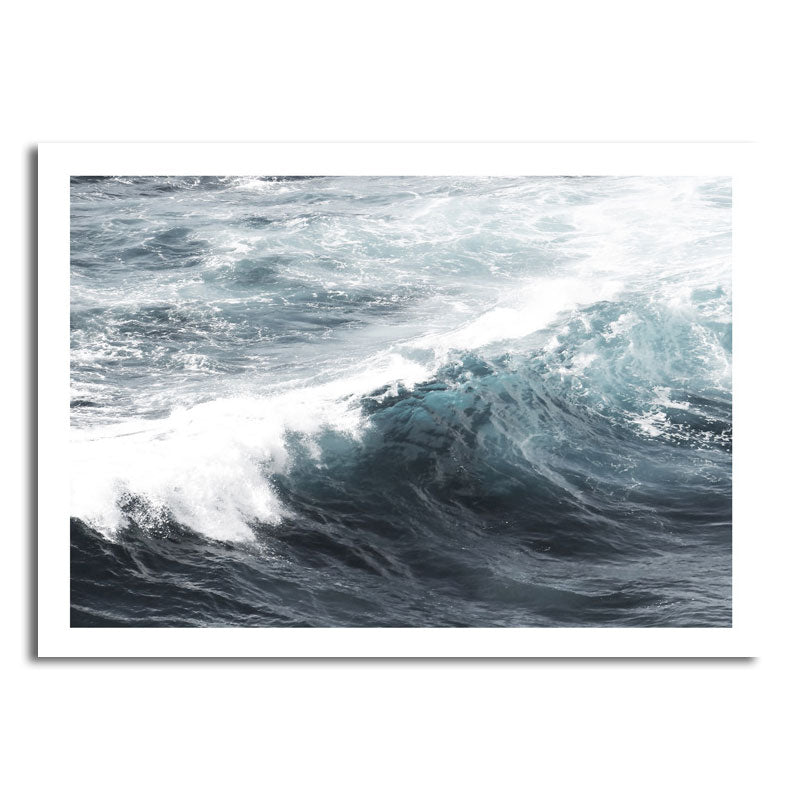 Sea Surge Canvas Wall Art Modern Style Ocean Wall Decoration in Blue for Living Room Clearhalo 'Art Gallery' 'Canvas Art' 'Contemporary Art Gallery' 'Modern' Arts' 1656872