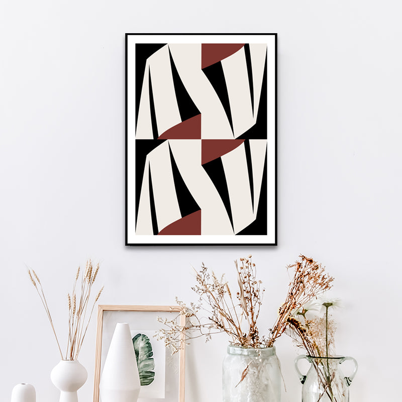 Scandinavian Abstract Wall Art Decor White Canvas Print for Living Room, Multiple Size Clearhalo 'Arts' 'Canvas Art' 1657279