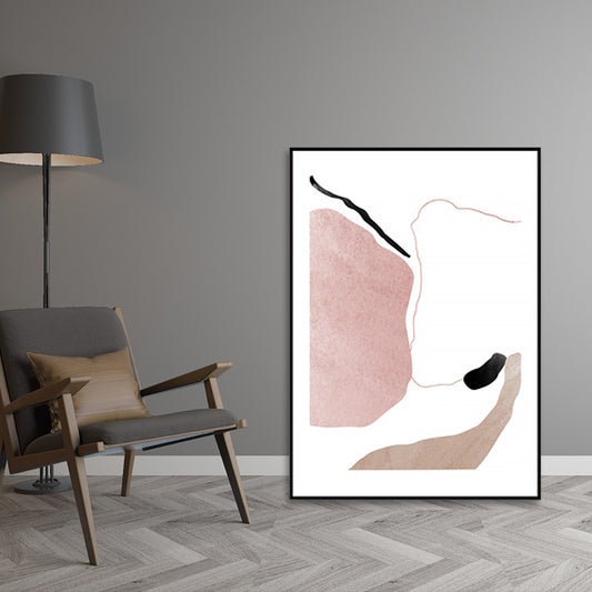 Textured Abstract Line Wall Decor Canvas Nordic Art Print, Multiple Sizes Available Clearhalo 'Arts' 'Canvas Art' 1657299