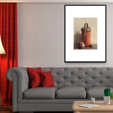 Scandinavian Illustrations Bucket Wall Art Decor Orange Canvas Print for Living Room Clearhalo 'Arts' 'Canvas Art' 1657576