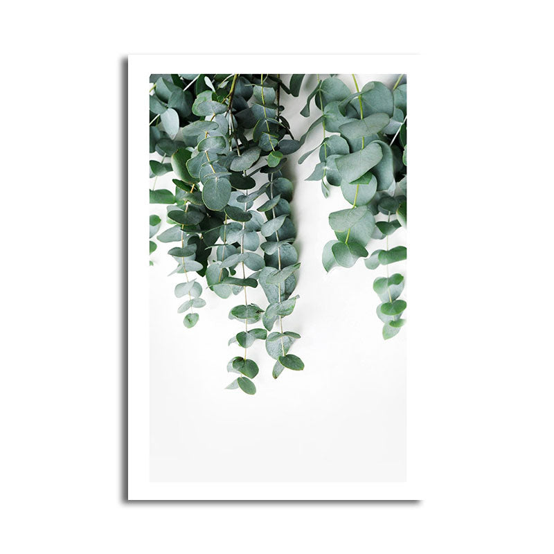 Nordic Botanic Vine Wall Art Green Textured Canvas Print for House Interior Clearhalo 'Arts' 'Canvas Art' 1657840