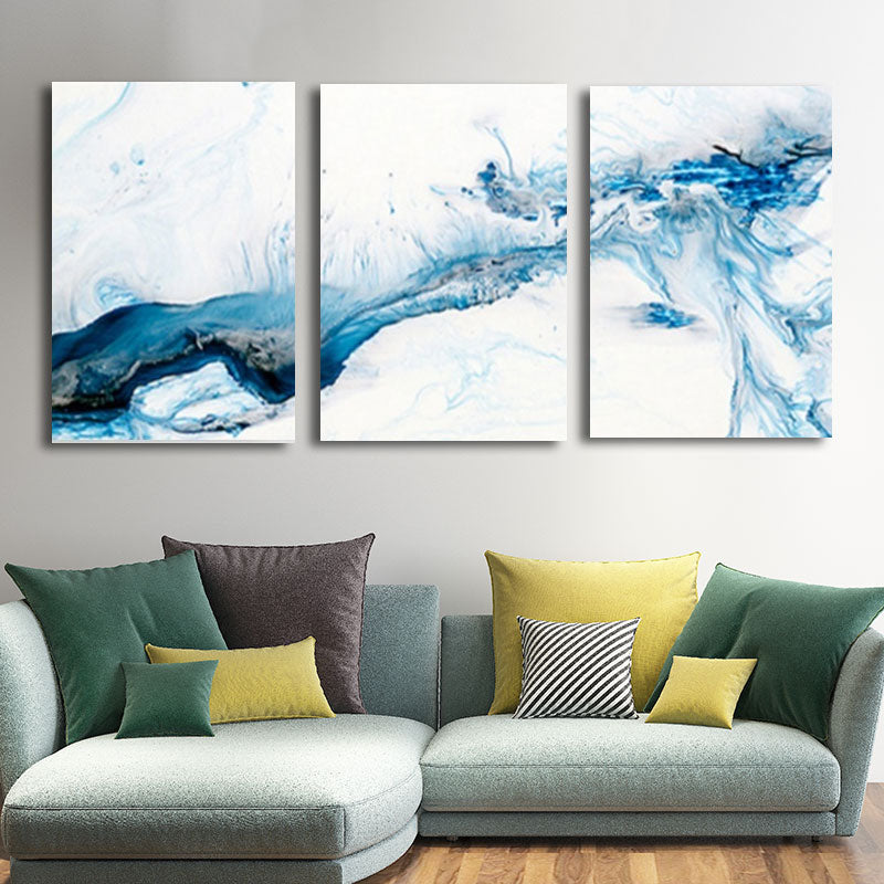 Liquid Canvas Wall Art Modern Enchanting Abstract Painting in Soft Color for Home Clearhalo 'Art Gallery' 'Canvas Art' 'Contemporary Art Gallery' 'Modern' Arts' 1658308