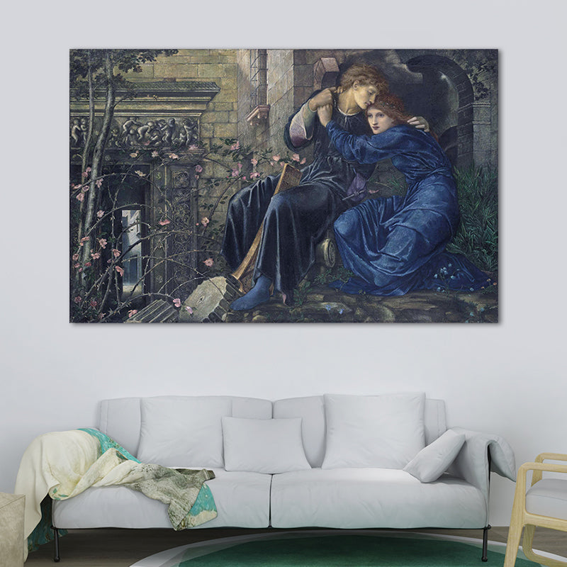 World Culture Religious Figures Painting Light Color Textured Wall Art for Playroom Clearhalo 'Arts' 'Canvas Art' 1659354