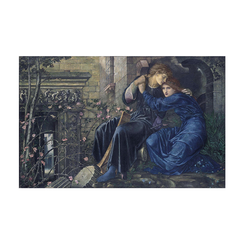 World Culture Religious Figures Painting Light Color Textured Wall Art for Playroom Clearhalo 'Arts' 'Canvas Art' 1659355