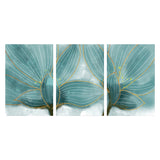 Petals Wall Art in Blue Modernist Style Canvas Print for Bedroom, Multi-Piece Clearhalo 'Art Gallery' 'Canvas Art' 'Contemporary Art Gallery' 'Modern' Arts' 1660007