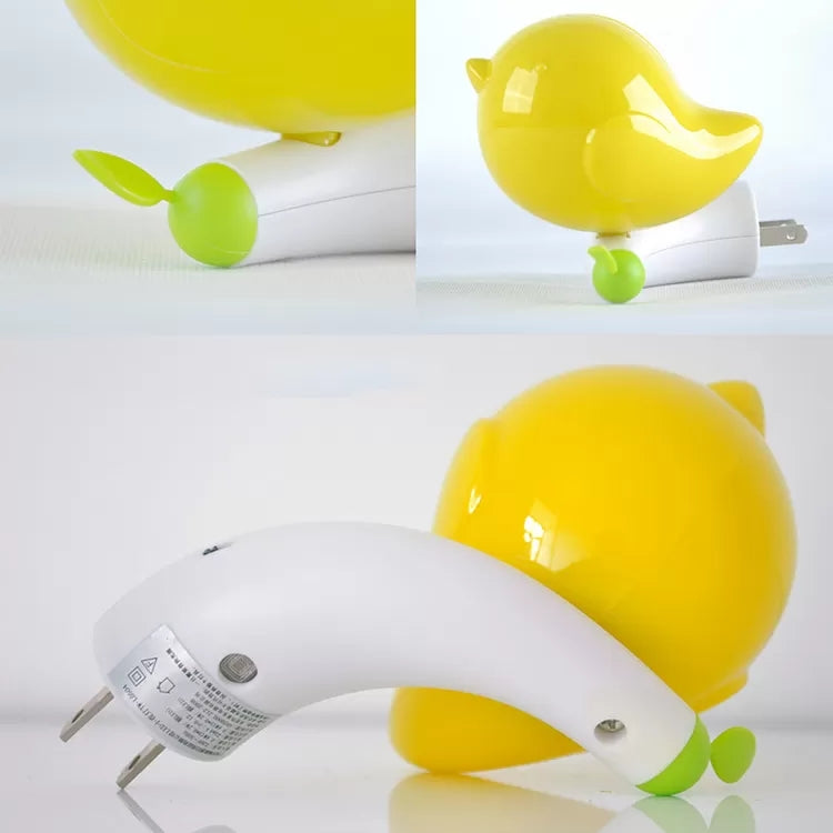 Kindergarten Fat Bird Wall Light Plastic Candy Colored Plug In LED Night Light Clearhalo 'Night Lights' 'Wall Lights' Lighting' 16724