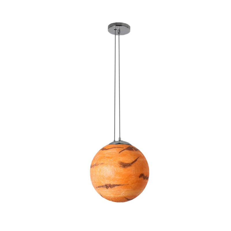 Pendant Lamp for Bedroom, Modern Globe Shade Ceiling Light Fixture in Chrome for Kids Clearhalo 'Ceiling Lights' 'Pendant Lights' 'Pendants' Lighting' 167301