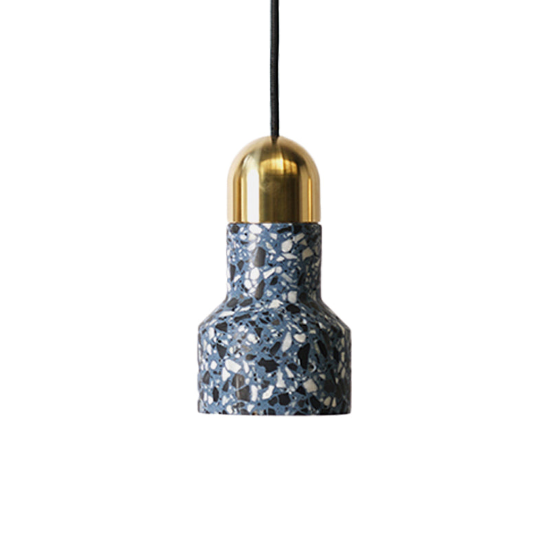 Bell Pendant Lighting in Nordic Style Concrete 1 Light Black/White/Pink Hanging Ceiling Light Clearhalo 'Ceiling Lights' 'Modern Pendants' 'Modern' 'Pendant Lights' 'Pendants' Lighting' 167396