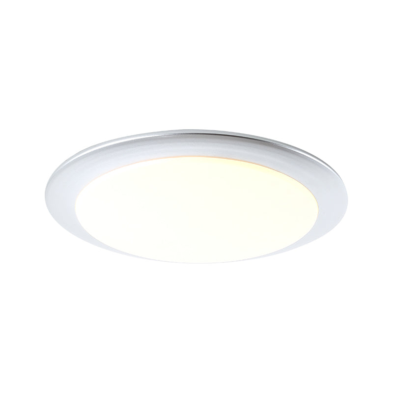 Flying Saucer Flush Ceiling Light Nordic Acrylic Gold/Silver 16"/20" Dia Integrated LED Ceiling Lamp for Bedroom Clearhalo 'Ceiling Lights' 'Close To Ceiling Lights' 'Close to ceiling' 'Flush mount' Lighting' 167652