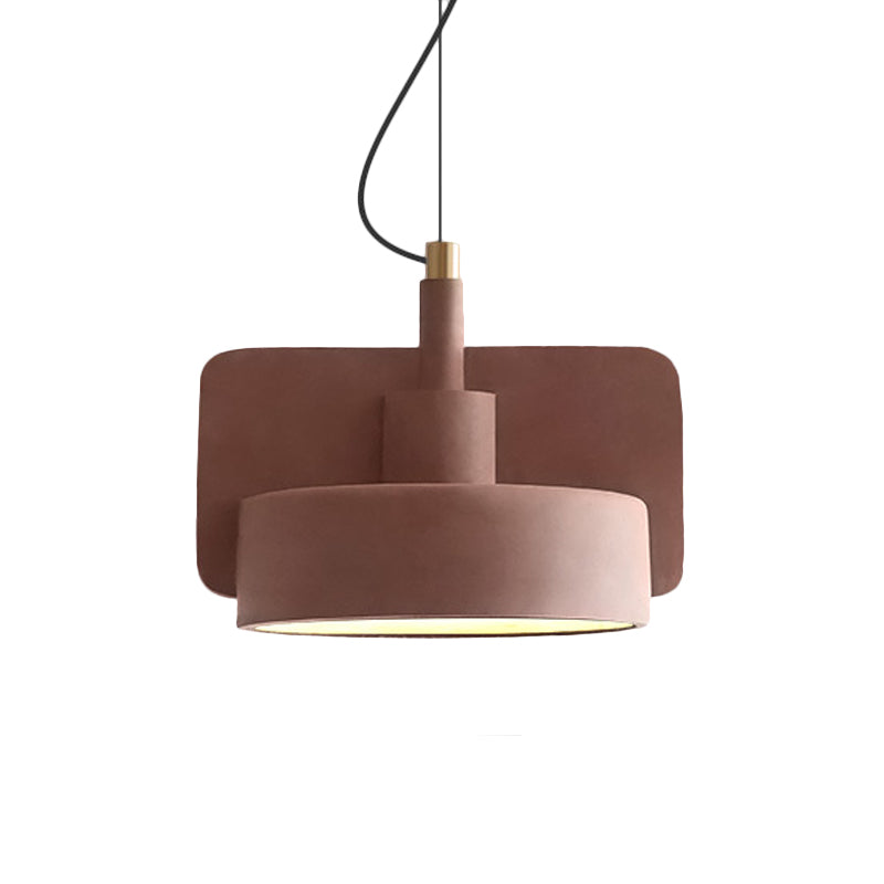 Geometric Ceiling Pendant Light Industrial Cement 1 Light Grey/Beige/Pink Hanging Ceiling Light, 6"/8"/9"W Clearhalo 'Ceiling Lights' 'Modern Pendants' 'Modern' 'Pendant Lights' 'Pendants' Lighting' 168009