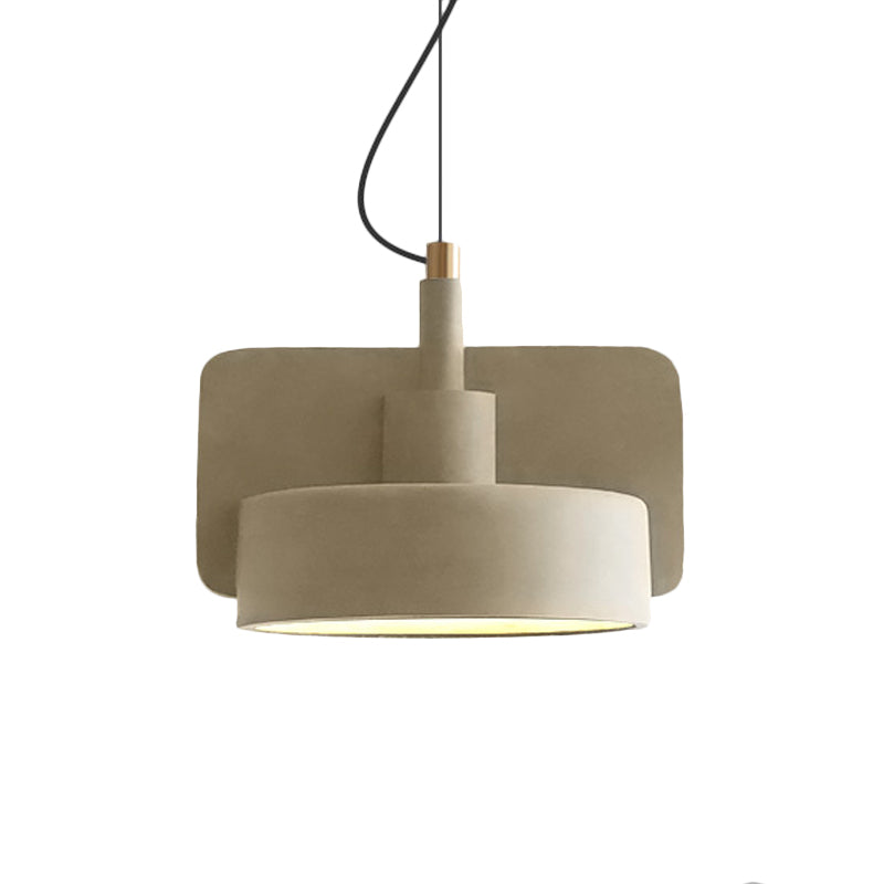 Geometric Ceiling Pendant Light Industrial Cement 1 Light Grey/Beige/Pink Hanging Ceiling Light, 6"/8"/9"W Clearhalo 'Ceiling Lights' 'Modern Pendants' 'Modern' 'Pendant Lights' 'Pendants' Lighting' 168015