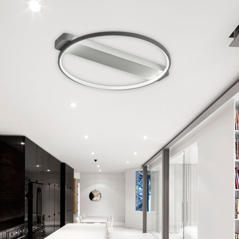 Bedroom Ceiling Light LED, Semi Flush Light with Acrylic Ring for Kids Modern Style Clearhalo 'Ceiling Lights' 'Close To Ceiling Lights' 'Close to ceiling' 'Flush mount' Lighting' 168183