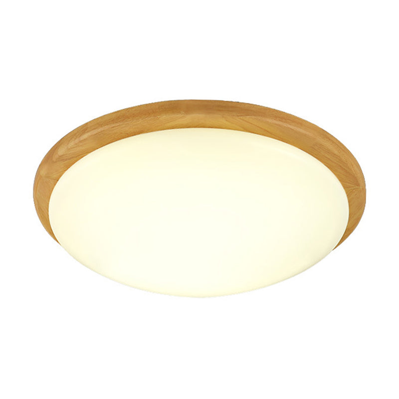 Japanese Style White Ceiling Mount Light Domed Shade Acrylic Ceiling Lamp in Warm/White for Study Room Clearhalo 'Ceiling Lights' 'Close To Ceiling Lights' 'Close to ceiling' 'Flush mount' Lighting' 168337