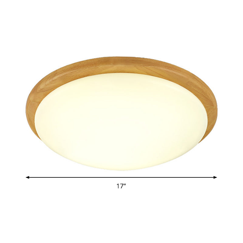 Japanese Style White Ceiling Mount Light Domed Shade Acrylic Ceiling Lamp in Warm/White for Study Room Clearhalo 'Ceiling Lights' 'Close To Ceiling Lights' 'Close to ceiling' 'Flush mount' Lighting' 168339