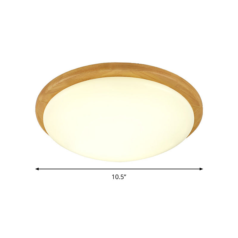 Japanese Style White Ceiling Mount Light Domed Shade Acrylic Ceiling Lamp in Warm/White for Study Room Clearhalo 'Ceiling Lights' 'Close To Ceiling Lights' 'Close to ceiling' 'Flush mount' Lighting' 168342