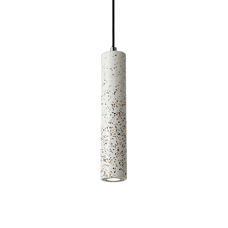 Concrete Tube Pendant Lighting Nordic 1 Light Black/White/Yellow Suspension Light Clearhalo 'Ceiling Lights' 'Modern Pendants' 'Modern' 'Pendant Lights' 'Pendants' Lighting' 168377