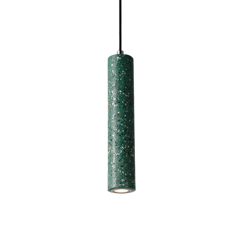 Concrete Tube Pendant Lighting Nordic 1 Light Black/White/Yellow Suspension Light Clearhalo 'Ceiling Lights' 'Modern Pendants' 'Modern' 'Pendant Lights' 'Pendants' Lighting' 168379