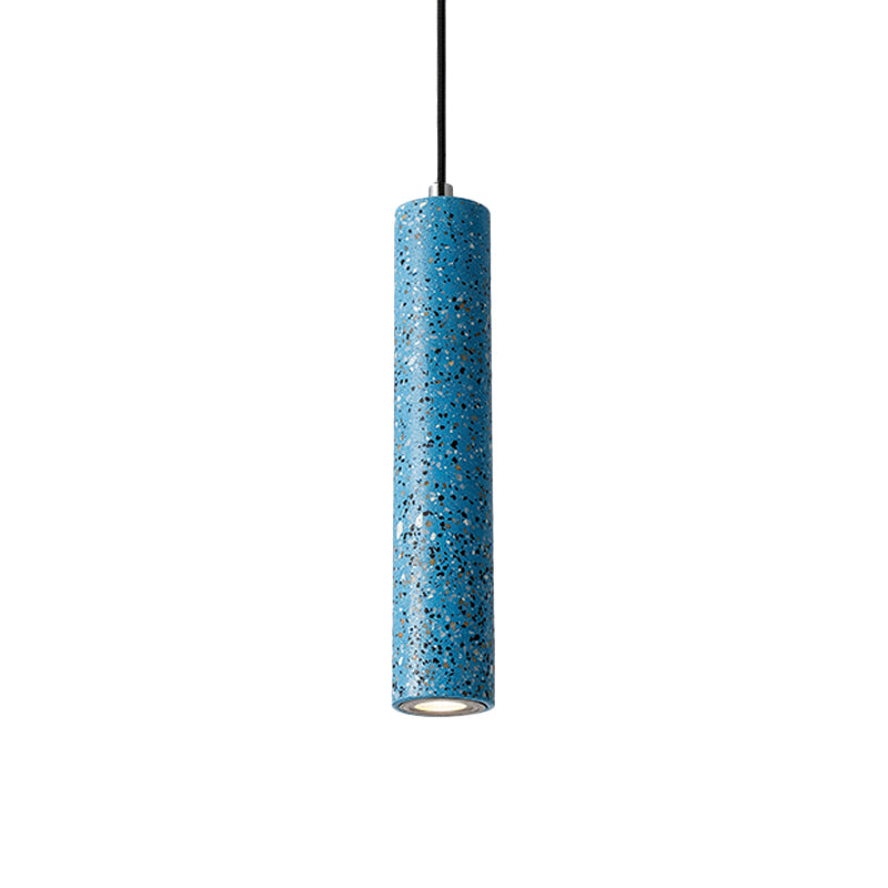 Concrete Tube Pendant Lighting Nordic 1 Light Black/White/Yellow Suspension Light Clearhalo 'Ceiling Lights' 'Modern Pendants' 'Modern' 'Pendant Lights' 'Pendants' Lighting' 168381