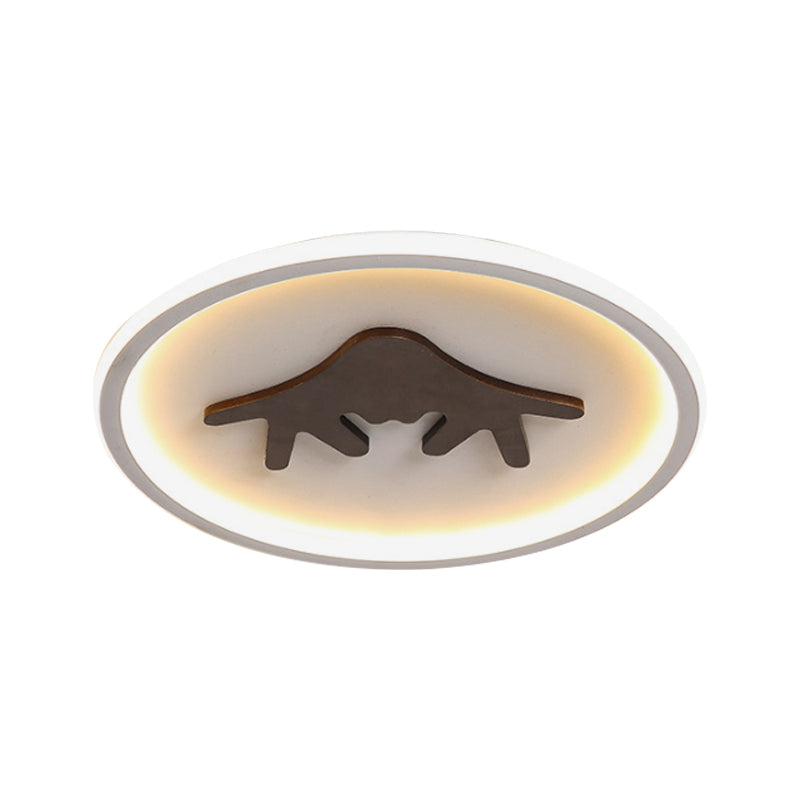 Deer Flush Mount Lighting Acrylic Grey/White/Green LED Flush Ceiling Light for Bedroom Clearhalo 'Ceiling Lights' 'Close To Ceiling Lights' 'Close to ceiling' 'Flush mount' Lighting' 1687669