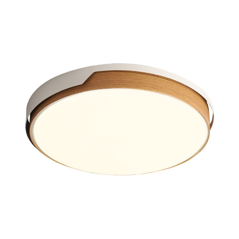 Flat Panel Round Flush Mount Light Modern Acrylic LED Ceiling Light in White for Dining Room Clearhalo 'Ceiling Lights' 'Close To Ceiling Lights' 'Close to ceiling' 'Flush mount' Lighting' 168800