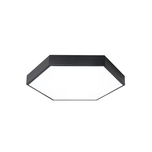 Modern Ceiling Light Bedroom, LED Flush Mount Light with Acrylic Hexagon Shade Clearhalo 'Ceiling Lights' 'Close To Ceiling Lights' 'Close to ceiling' 'Flush mount' Lighting' 168812