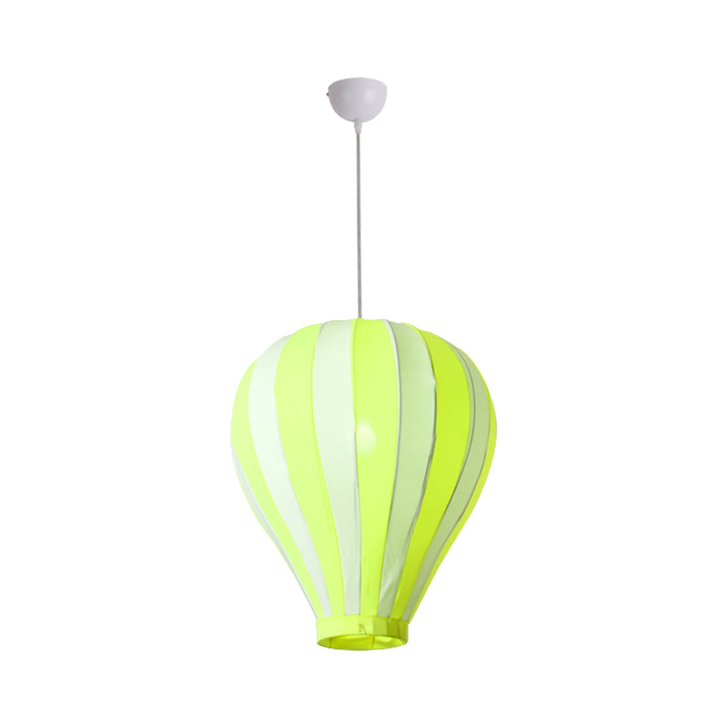 Fabric Balloon Hanging Lighting Cartoon 1 Light Pendant Light Fixture in Red/Blue/Green for Play Room Clearhalo 'Ceiling Lights' 'Pendant Lights' 'Pendants' Lighting' 1688359