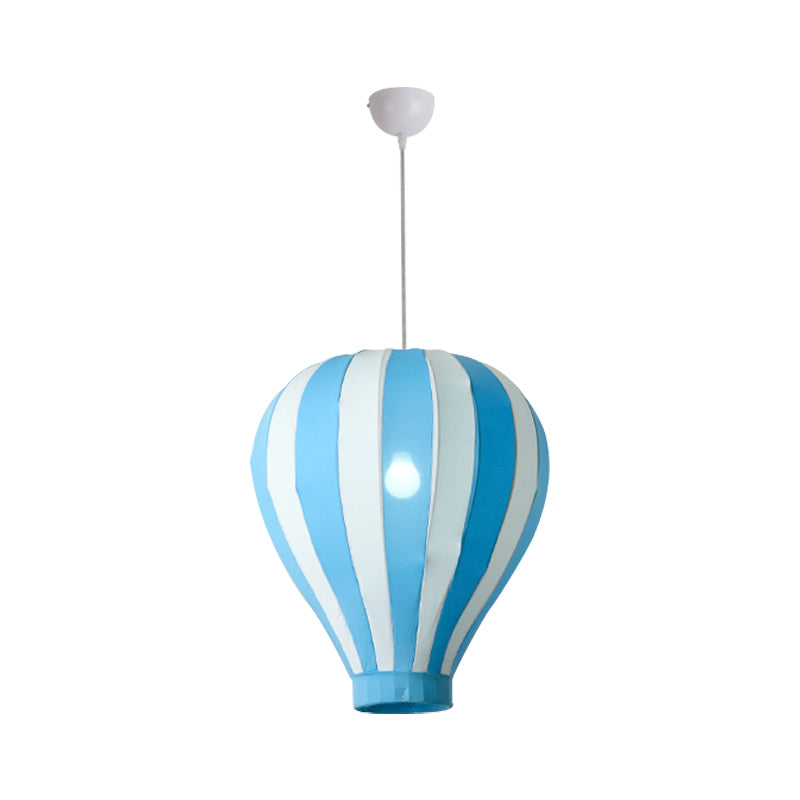 Fabric Balloon Hanging Lighting Cartoon 1 Light Pendant Light Fixture in Red/Blue/Green for Play Room Clearhalo 'Ceiling Lights' 'Pendant Lights' 'Pendants' Lighting' 1688363