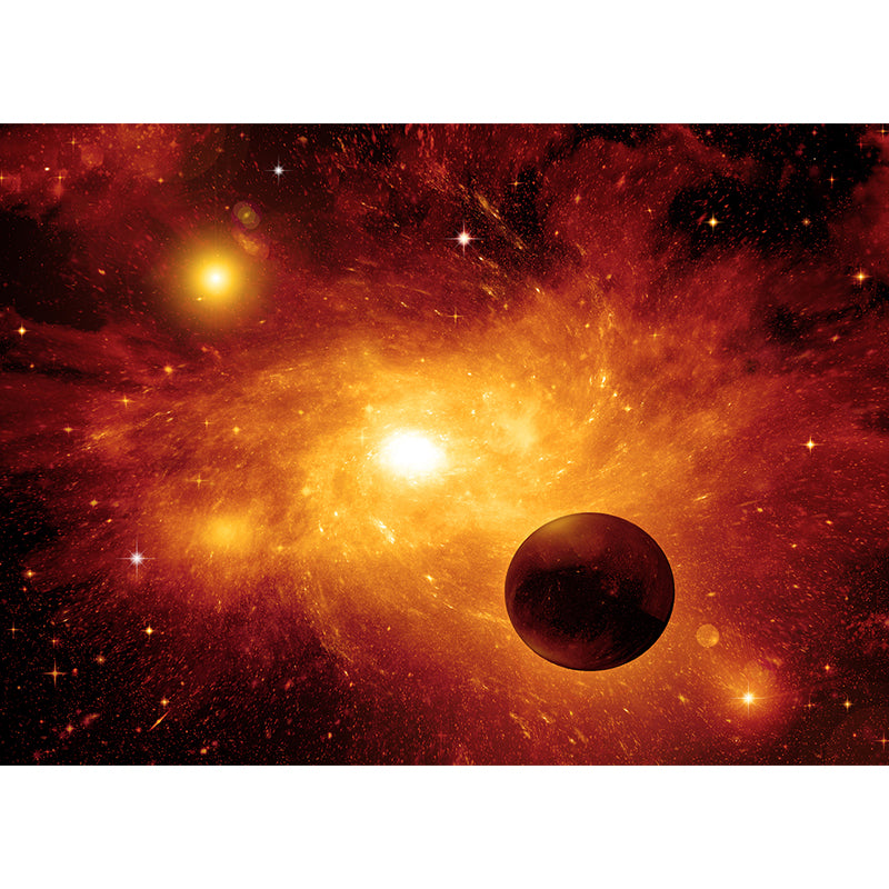 Waterproof Black Hole Wall Mural Modern Non-Woven Wall Art, Custom Size Available Clearhalo 'Wall Decor' 'Wall Mural' 1689075