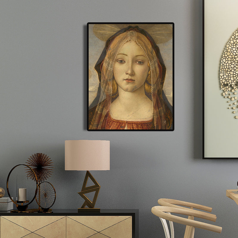 Christian Jesus Christ Canvas Print Global Inspired Religion Wall Art in Soft Color Clearhalo 'Arts' 'Canvas Art' 1689853