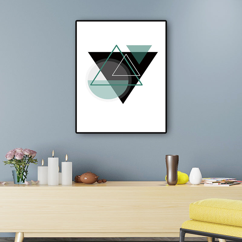 Canvas Decorative Painting Scandinavian Geometry Wall Decor in Black, Multiple Sizes Clearhalo 'Arts' 'Canvas Art' 1690409