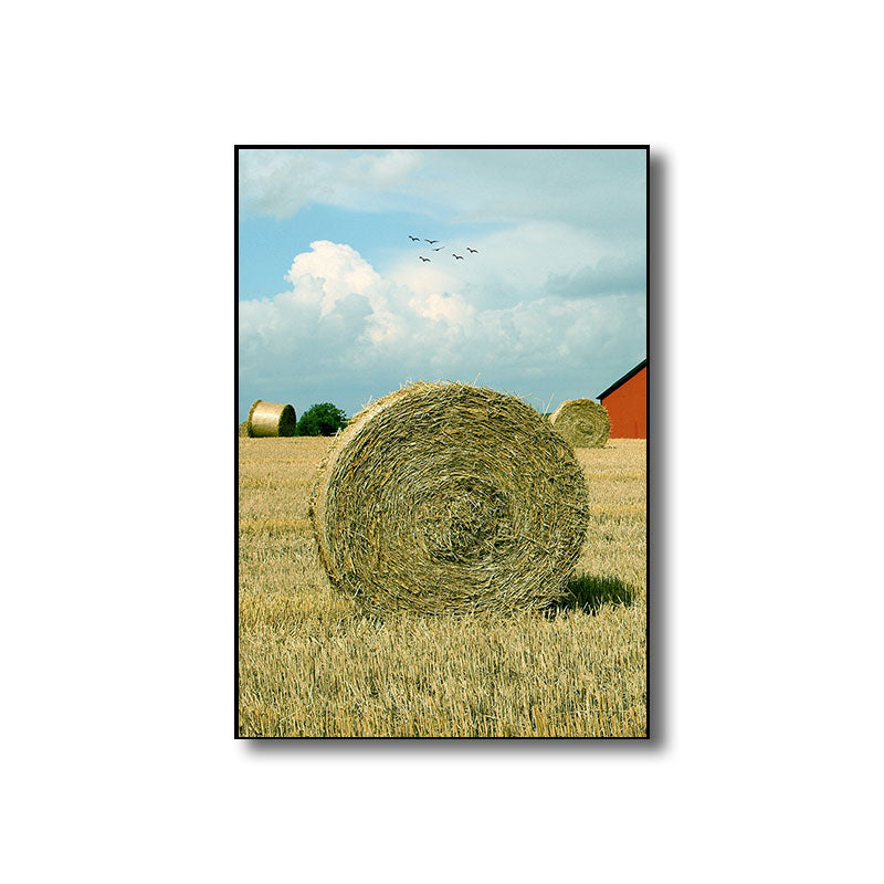 Decorative Wheat Field Art Print Modernist Canvas Wall Decor in Light Color for Parlor Clearhalo 'Art Gallery' 'Canvas Art' 'Contemporary Art Gallery' 'Modern' Arts' 1690581