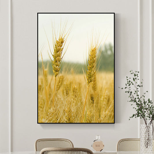 Decorative Wheat Field Art Print Modernist Canvas Wall Decor in Light Color for Parlor Yellow Clearhalo 'Art Gallery' 'Canvas Art' 'Contemporary Art Gallery' 'Modern' Arts' 1690585
