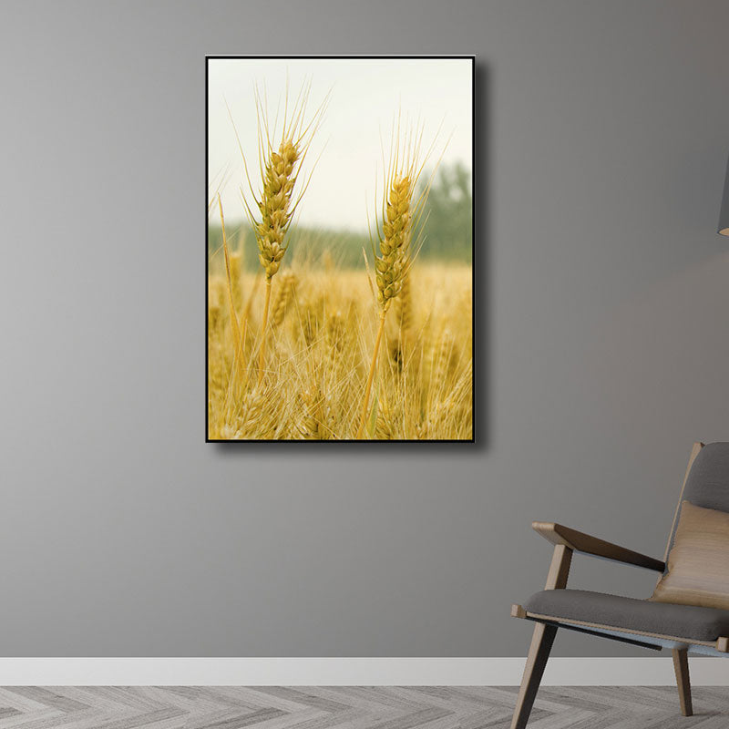 Decorative Wheat Field Art Print Modernist Canvas Wall Decor in Light Color for Parlor Clearhalo 'Art Gallery' 'Canvas Art' 'Contemporary Art Gallery' 'Modern' Arts' 1690586