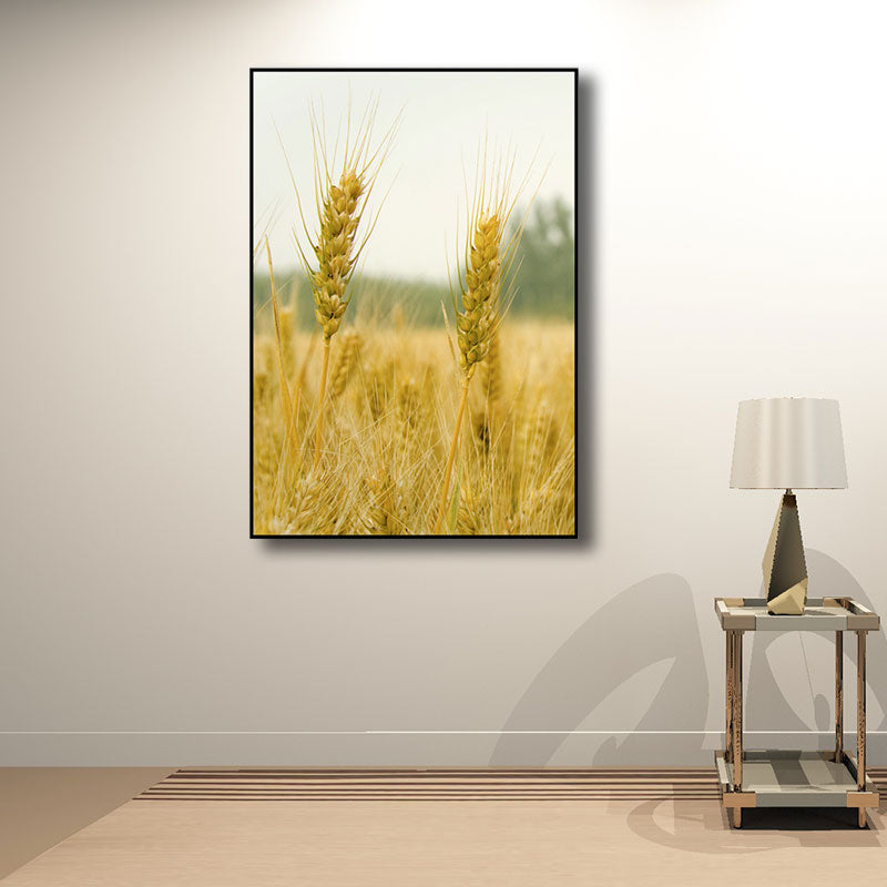 Decorative Wheat Field Art Print Modernist Canvas Wall Decor in Light Color for Parlor Clearhalo 'Art Gallery' 'Canvas Art' 'Contemporary Art Gallery' 'Modern' Arts' 1690587