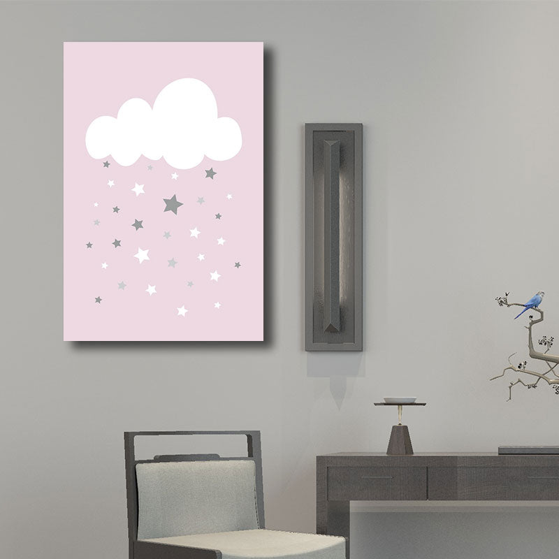 Contemporary Sky Element Wrapped Canvas Soft Color Home Wall Art Decor for Living Room Clearhalo 'Art Gallery' 'Canvas Art' 'Contemporary Art Gallery' 'Modern' Arts' 1690962