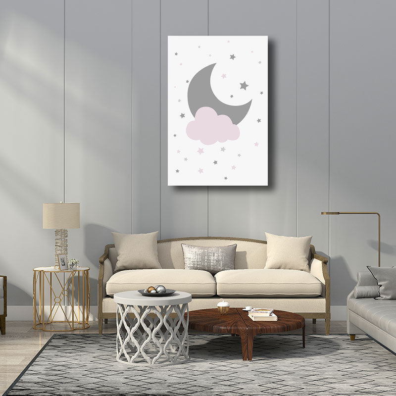 Contemporary Sky Element Wrapped Canvas Soft Color Home Wall Art Decor for Living Room Clearhalo 'Art Gallery' 'Canvas Art' 'Contemporary Art Gallery' 'Modern' Arts' 1690967