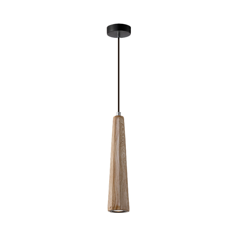 Nordic 1 Light Pendant Lighting with Concrete Shade Black/Grey/Brown Tapered Hanging Ceiling Light Clearhalo 'Ceiling Lights' 'Modern Pendants' 'Modern' 'Pendant Lights' 'Pendants' Lighting' 169155