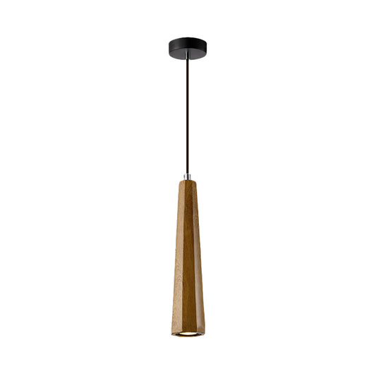 Nordic 1 Light Pendant Lighting with Concrete Shade Black/Grey/Brown Tapered Hanging Ceiling Light Clearhalo 'Ceiling Lights' 'Modern Pendants' 'Modern' 'Pendant Lights' 'Pendants' Lighting' 169159