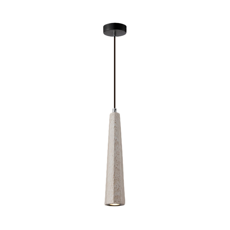 Nordic 1 Light Pendant Lighting with Concrete Shade Black/Grey/Brown Tapered Hanging Ceiling Light Clearhalo 'Ceiling Lights' 'Modern Pendants' 'Modern' 'Pendant Lights' 'Pendants' Lighting' 169161