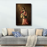 Retro Allegory of Charity Painting Brown Textured Wall Art Print for House Interior Clearhalo 'Arts' 'Canvas Art' 1691747