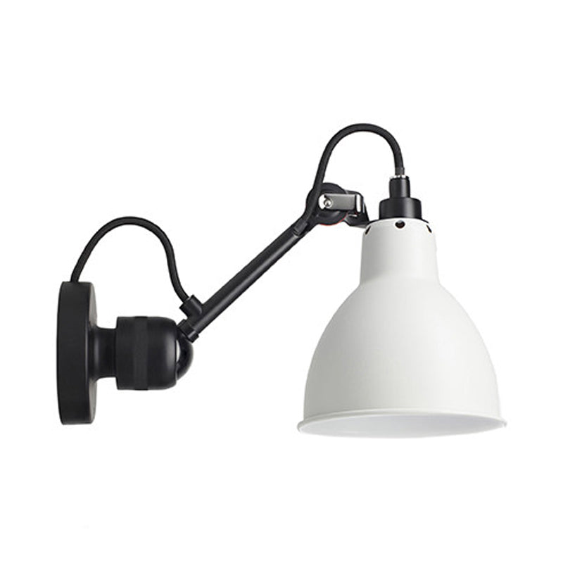 Modern Style 1 Head Wall Mounted Lamp with Metal Shade Black/White Domed Sconce Lighting for Living Room Clearhalo 'Cast Iron' 'Glass' 'Industrial' 'Modern wall lights' 'Modern' 'Tiffany' 'Traditional wall lights' 'Wall Lamps & Sconces' 'Wall Lights' Lighting' 169231