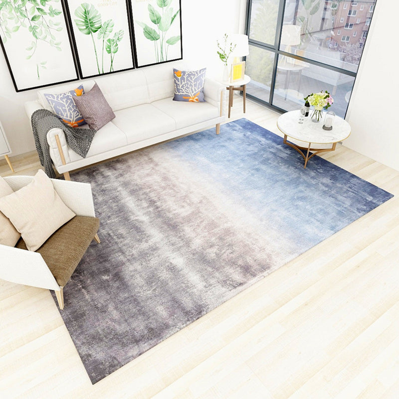 Modern Living Room Rug in Black Abstract Painting Print Rug Polyester Pet  Friendly Area Rug - Clearhalo