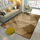 Scandinavian Modern Rug in Brown Colorblock Pattern Rug Polyester Stain-Resistant Carpet for Home Decoration Brown Clearhalo 'Area Rug' 'Modern' 'Rugs' Rug' 1692723