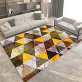 Modern Living Room Rug Multi-colored Geometric Print Rug Polyester Anti-Slip Backing Area Rug Yellow Clearhalo 'Area Rug' 'Modern' 'Rugs' Rug' 1693658