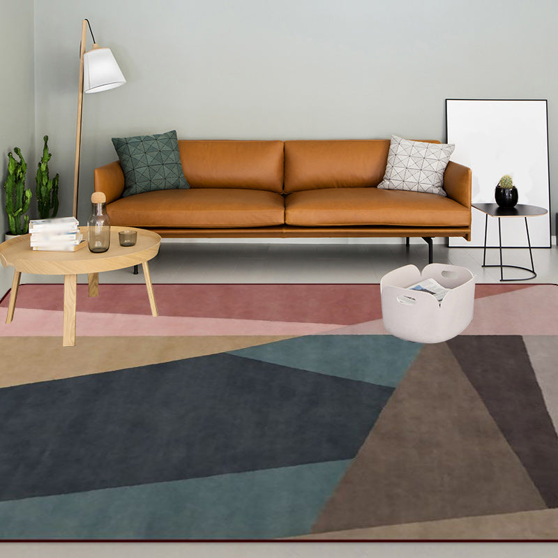 Modern Living Room Rug Colorful Color Block Irregular Shape Print Rug Polyester Anti-Slip Area Rug Clearhalo 'Area Rug' 'Modern' 'Rugs' Rug' 1693743