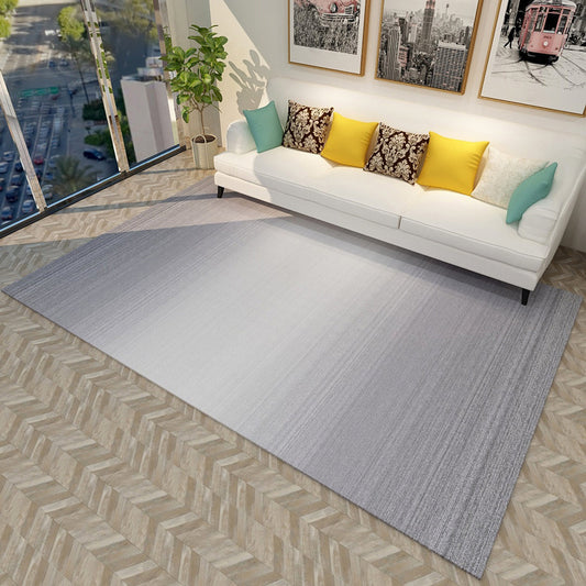 Grey and Blue Bedroom Rug Modern Abstract Pattern Area Rug Polyester Anti-Slip Backing Carpet Grey Clearhalo 'Area Rug' 'Modern' 'Rugs' Rug' 1693960